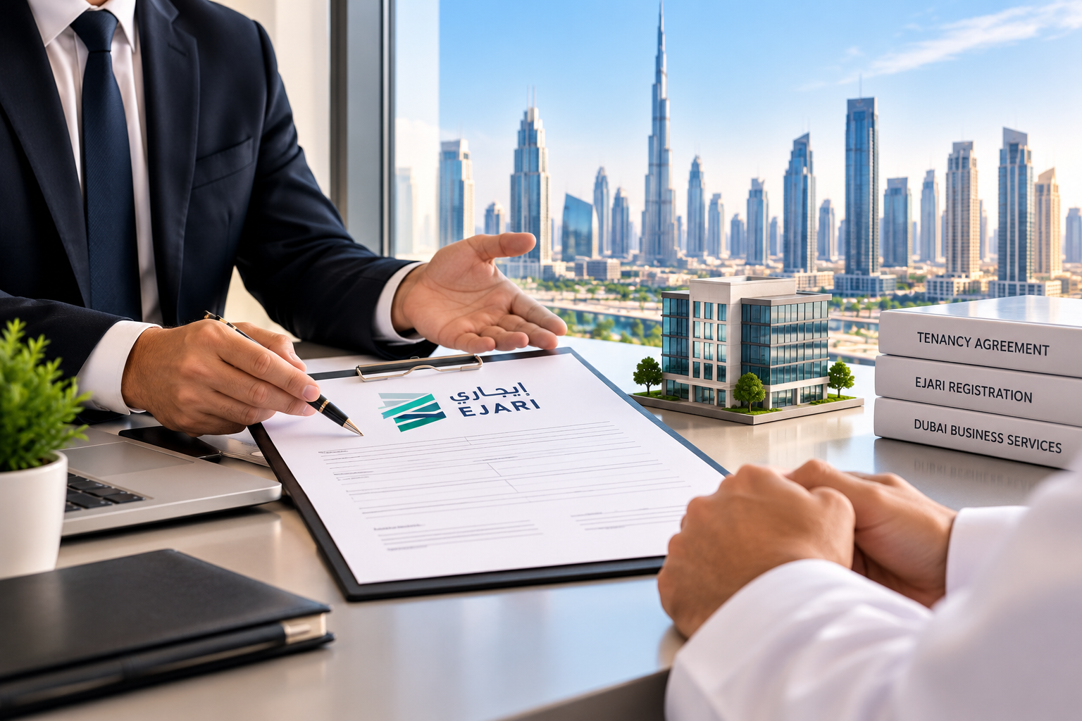 Ejari service for office in Dubai with commercial tenancy registration documents